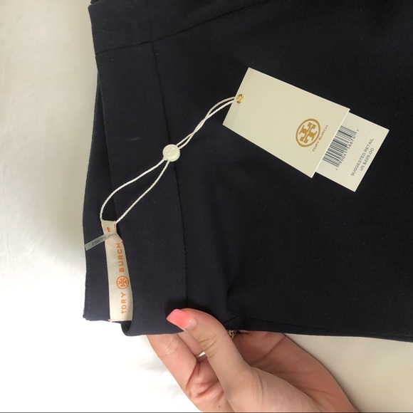 Tory Burch Maude Legging Medium Navy Size 10 - Picture 4 of 5